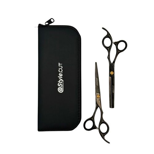 Kit Tijeras Peluquería Stylecut Corte + Pulir + Estuche
