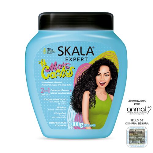 Máscara Vegana Crema Peinar Rizos Mais Cachos x1kg Skala