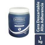 2 Kg de Cera Depilatoria Templada Alta Adherencia Depimiel + Bandas Depilatorias
