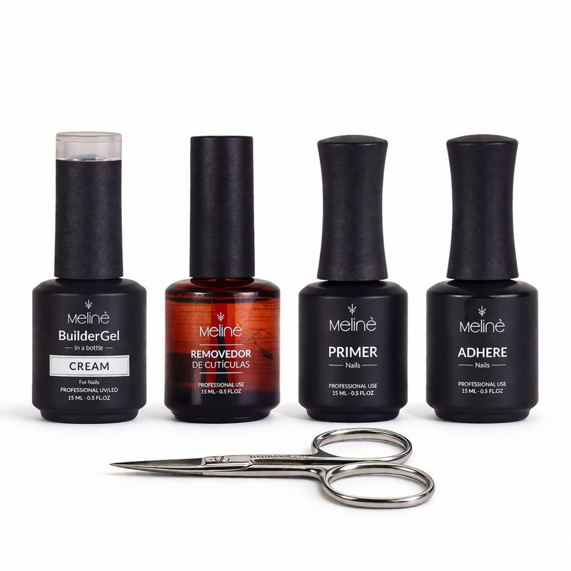 Combo Gel Esculpidas Meliné + Tijera Para Uñas Recta Gruesa ProStyle