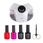 Kit 2 Esmaltes Semi + Base y Top + Cabina SkinCare Meliné + Tijera Para Uñas Recta Gruesa ProStyle
