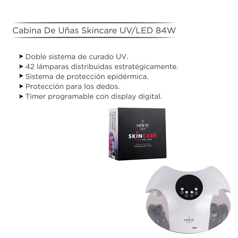 Kit 2 Esmaltes Semi + Base y Top + Cabina SkinCare Meliné + Tijera Para Uñas Recta Gruesa ProStyle