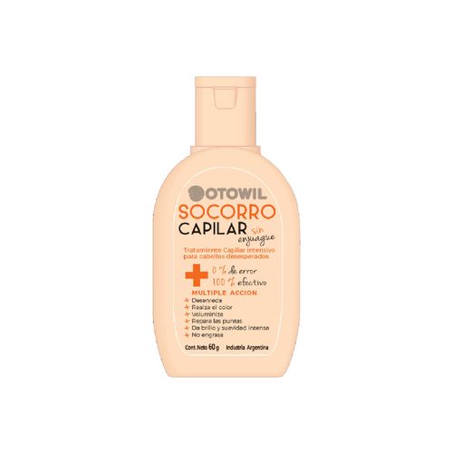 Tratamiento Sin Enjuague Socorro Capilar x 60ml Otowil
