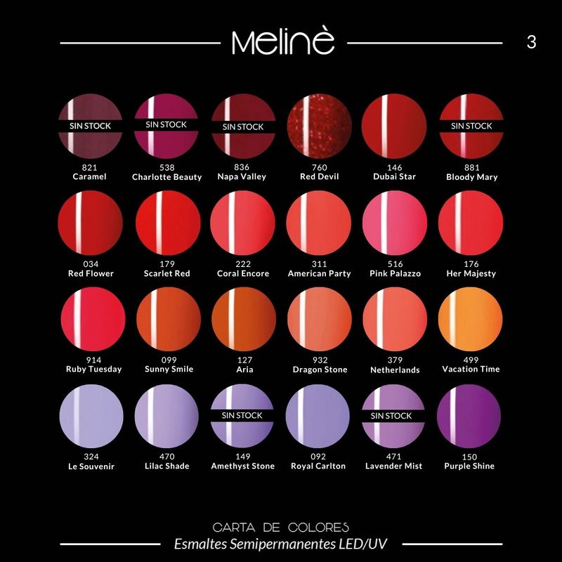 6 Esmaltes Semipermanentes Meliné +  Alicate + Removedores
