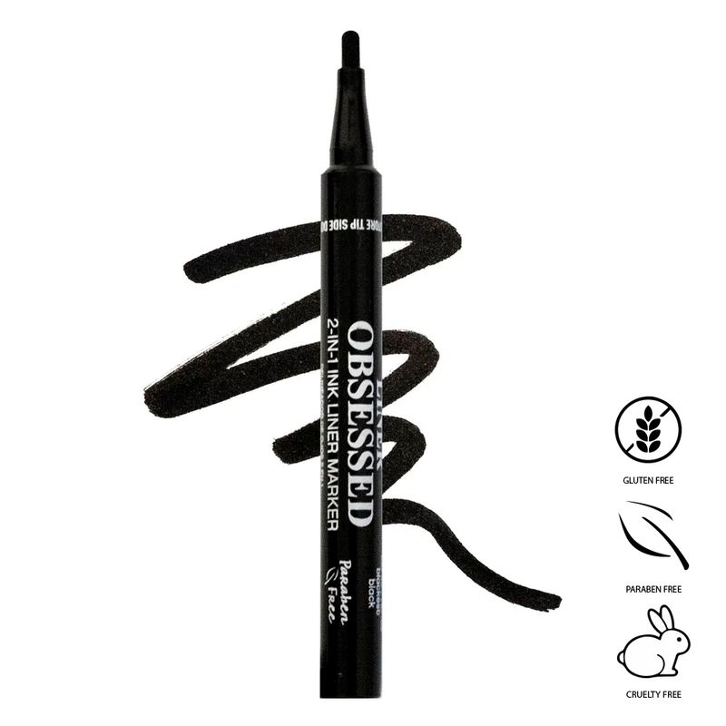 DELIN LINER OBSESSED 2in1 BLACK PALLADIO