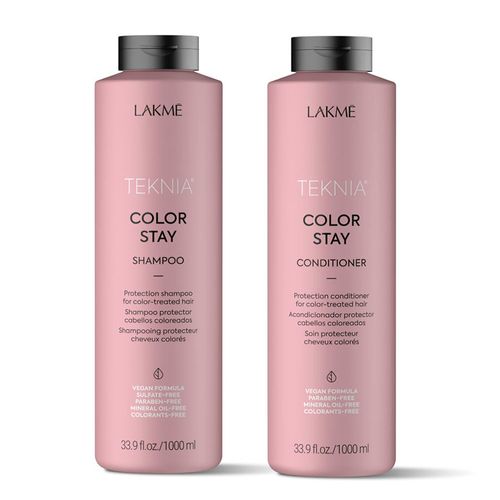 Shampoo y Acondicionador Grande Para Teñidos Color Stay Lakme