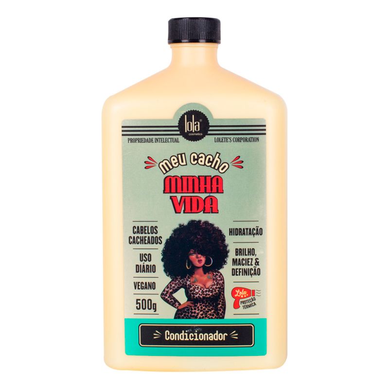 Kit Shampoo + Acondicionador + Tratamiento Meu Cacho Minha Vida Lola Cosmetics