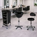 Combo Profesional Lavacabezas Portatil + Taburete + Módulo Auxiliar | TeknikStyle