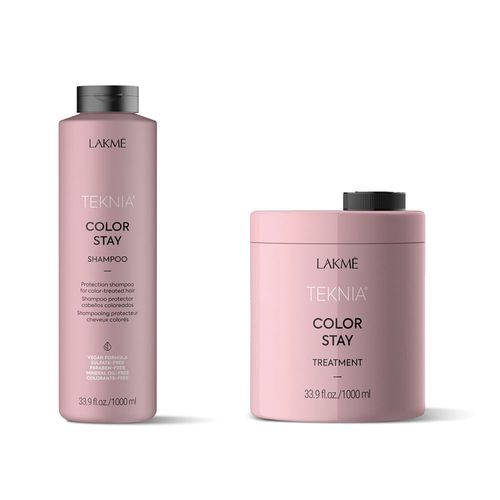 Kit Protector Grande Shampoo + Tratamiento Protector Cabellos Coloreados Teknia Lakme