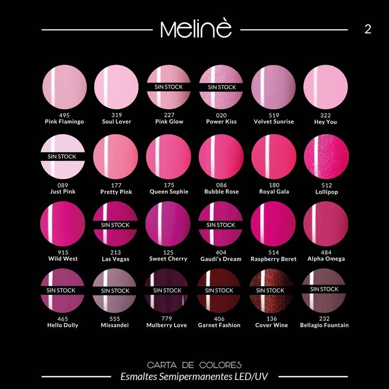 Combo 6 Esmaltes Semipermanentes Meliné