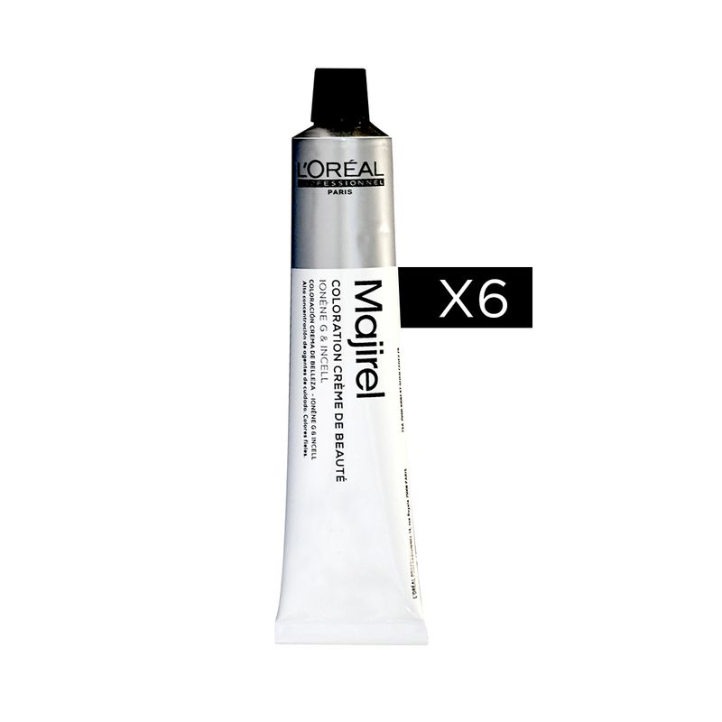 Kit x6 Tinturas Majirel Coloración x 50grs, Loreal Professionnel