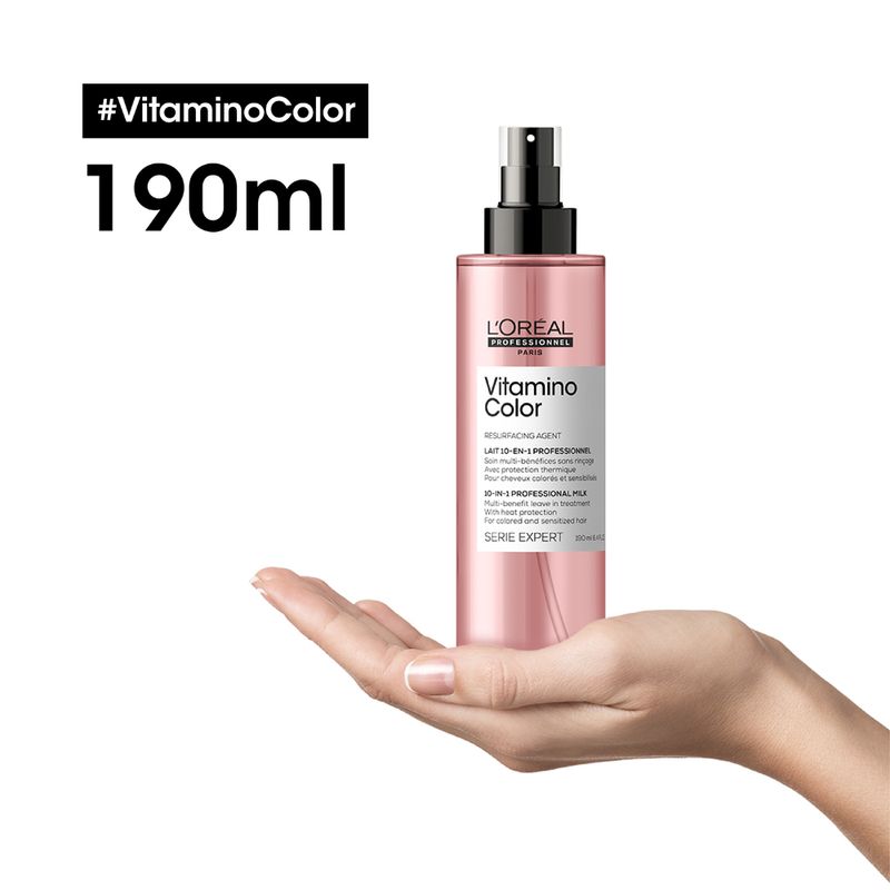Kit Shampoo + Acondicionador + Spray 10 en 1 Vitamino Color Serie Expert L'Oréal Professionnel