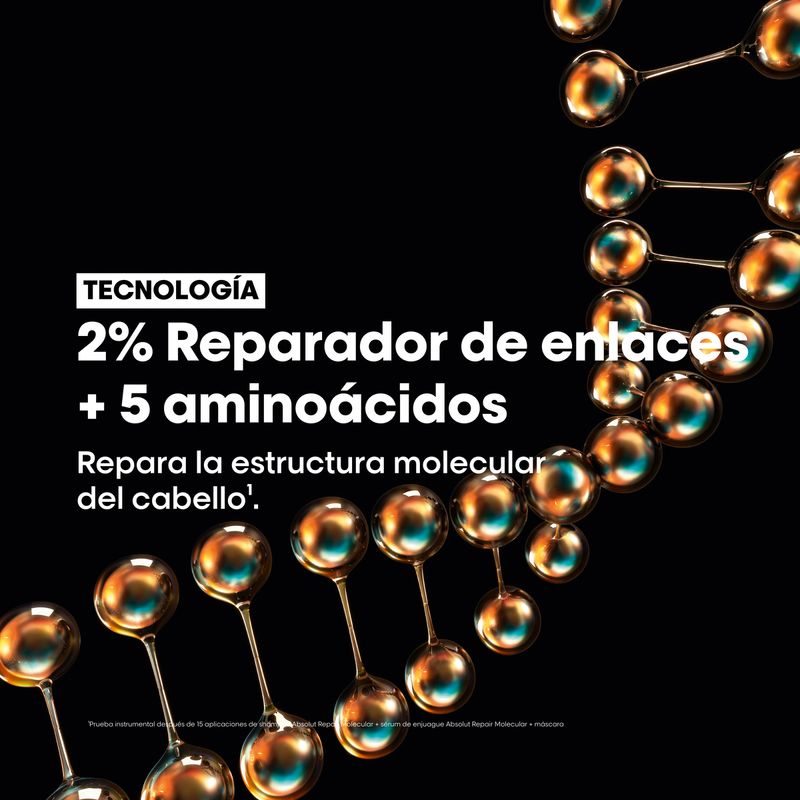 Kit Shampoo + Máscara + Crema De Peinar Absolut Repair Molecular Serie Expert L'Oréal Professionnel