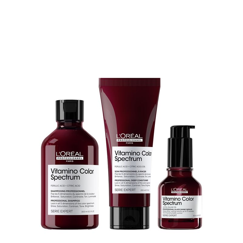 Kit Shampoo + Acondicionador + Sérum Vitamino Color Spectrum L'Oréal Professionnel