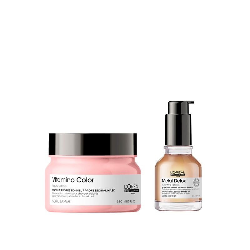 Kit Tratamiento Vitamino Color + Óleo Metal Detox Serie Expert L'Oréal Professionnel