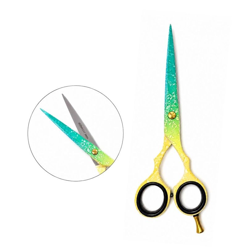 TIJ CORTE BARBER 6" 1004 @STYLECUT Pink&Green