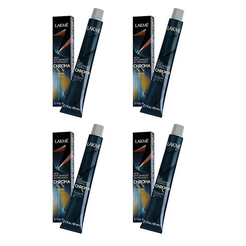 Combo 4 Tinturas Sin Amoníaco High Performance x60ml Chroma Lakmé