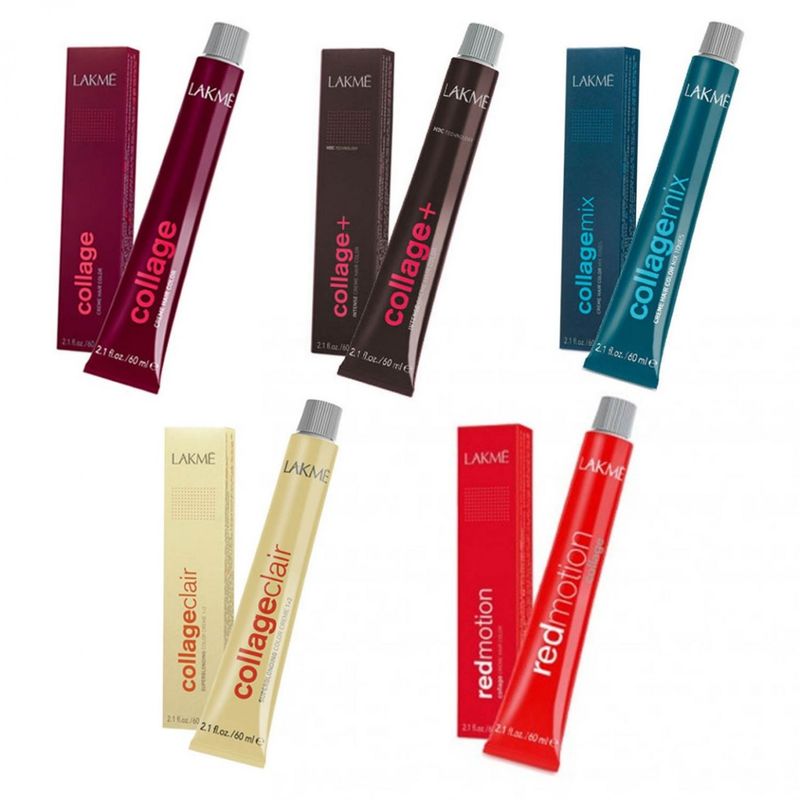 Combo 4 Tinturas Collage Creme Hair Color x60ml Lakmé