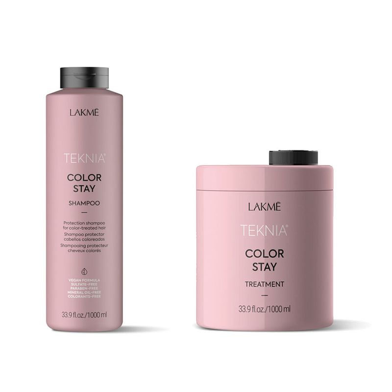 Kit Protector Grande Shampoo + Tratamiento Protector Cabellos Coloreados Teknia Lakme