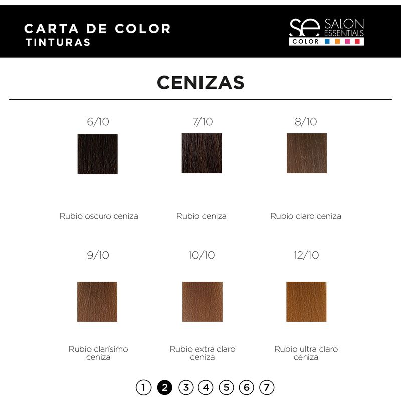 Kit Coloración 4 Tinturas Color x60ml Salon Essentials