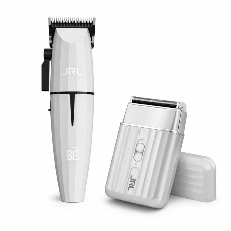 Combo Profesional JRL White Ghost Clipper + Shaver