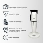 Combo Profesional JRL White Ghost Clipper + Shaver