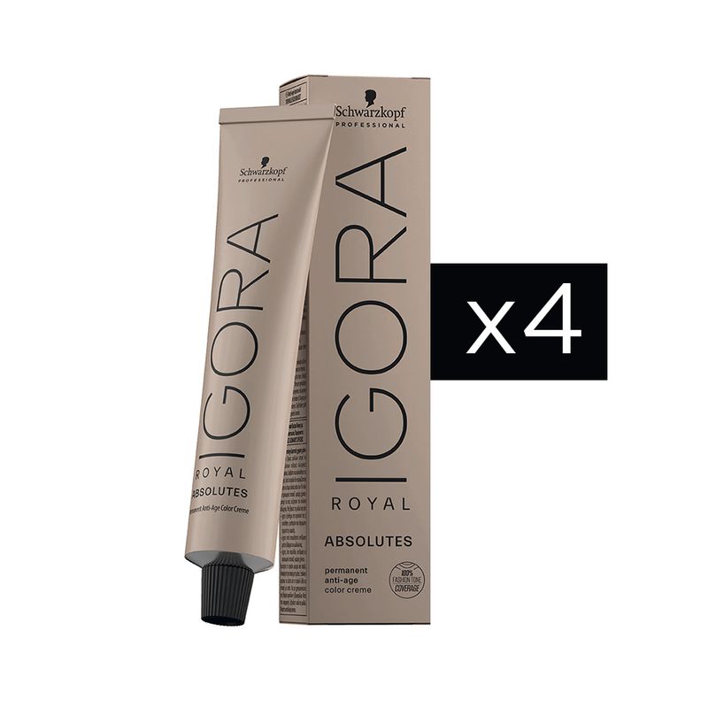 Combo 4 Tinturas Igora Royal Absolutes Schwarzkopf Professional