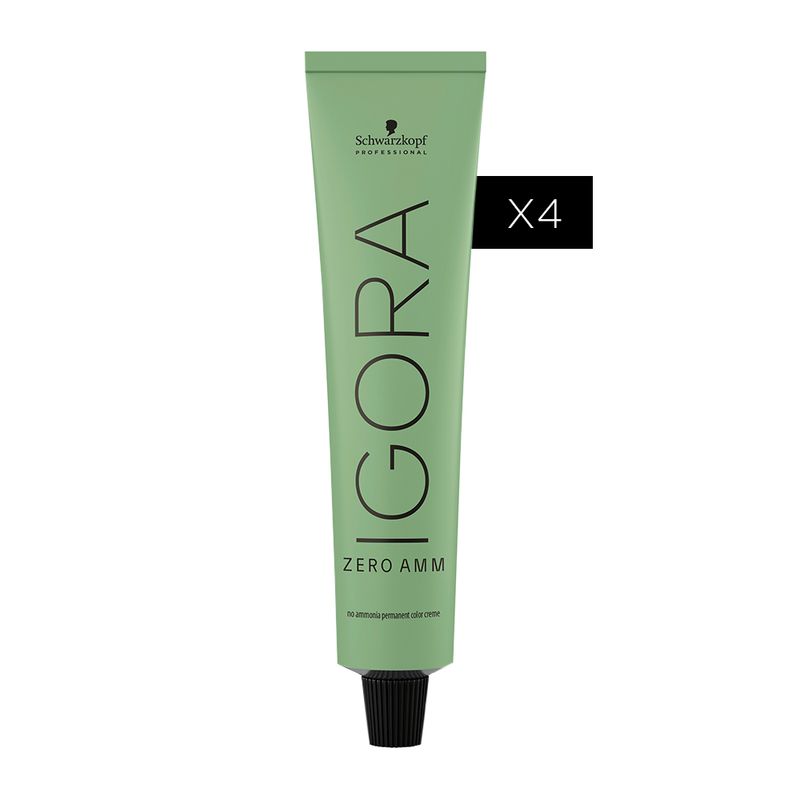 4 Tinturas Igora Zero AMM x60g Schwarzkopf Professional