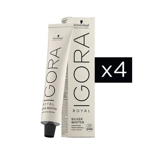 4 Tinturas Igora Royal Absolutes Silverwhite x60ml Schwarzkopf