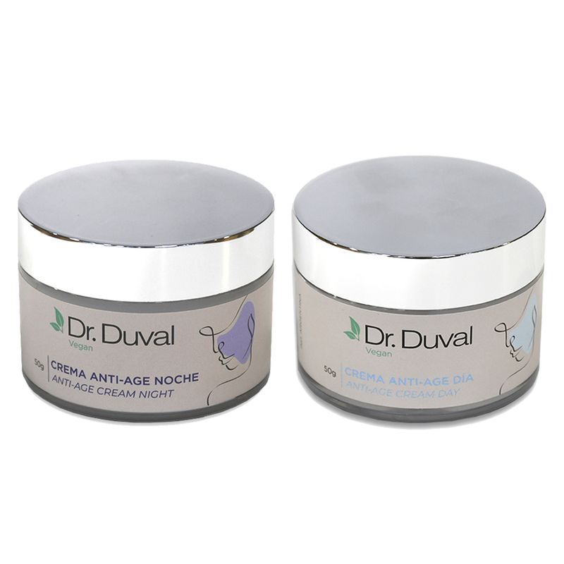 Kit Vegano Crema Día x50g + Crema Noche x50g Anti-Age Dr, Duval