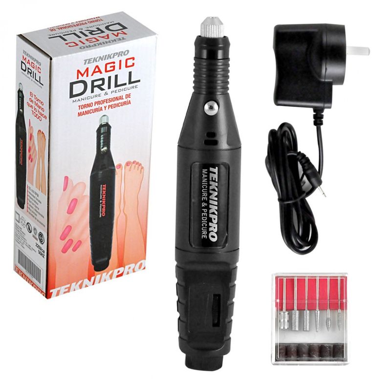 6 Esmaltes x15ml Anush + Mini Cabina LED 5W Compact Nail + Torno Magic Drill