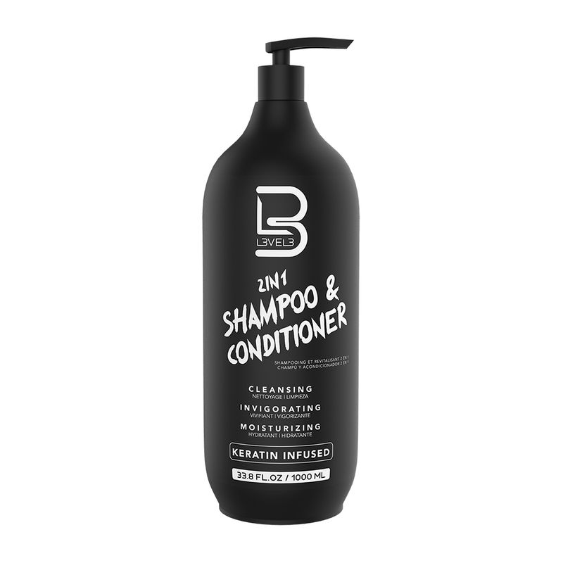 Combo Polvo de Fijación + Shampoo y Acondicionador 2 en 1 LEVEL3
