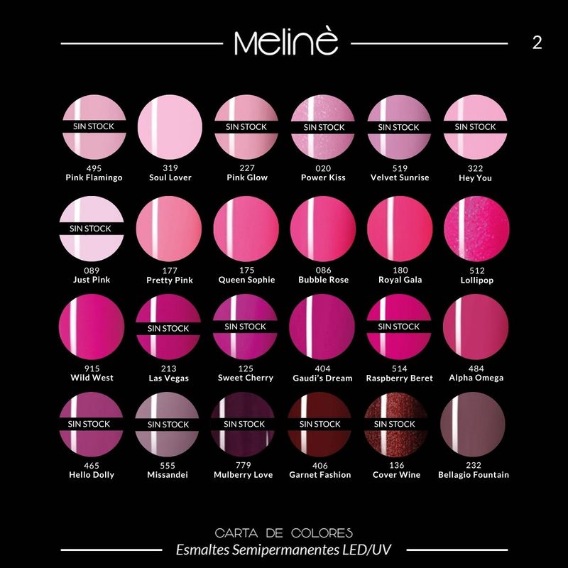 Combo 6 Esmaltes Semipermanentes Meliné