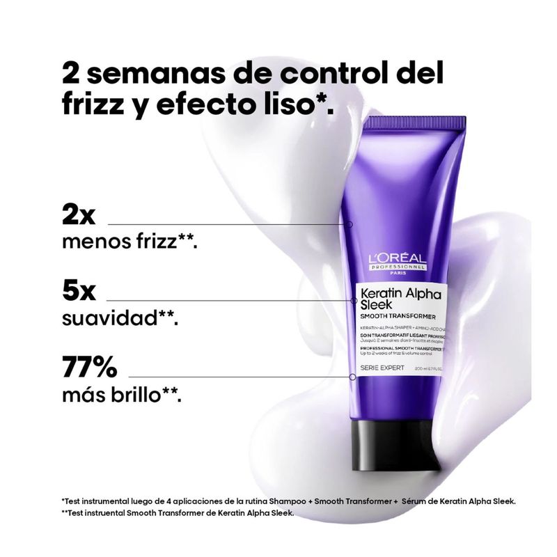 Kit Tratamiento + Sérum Keratin Alpha Sleek | Serie Expert | L'Oréal Professionnel