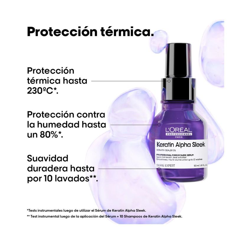 Kit Tratamiento + Sérum Keratin Alpha Sleek | Serie Expert | L'Oréal Professionnel