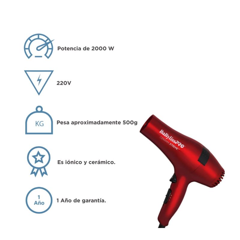 Combo Plancha + Secador Ceramix Xtreme 5572 + Serum Deep Care | Babyliss + Lakmé