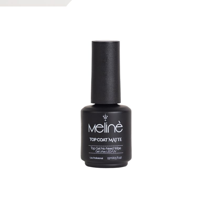 Esmaltes Base + Top Coat + Top Matte Semipermanente Meline