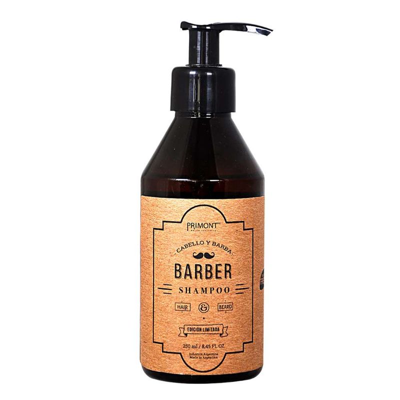Kit Shampoo x250ml + Acondicionador Barba x50ml + Gel Para Afeitar x250ml Barber Primont