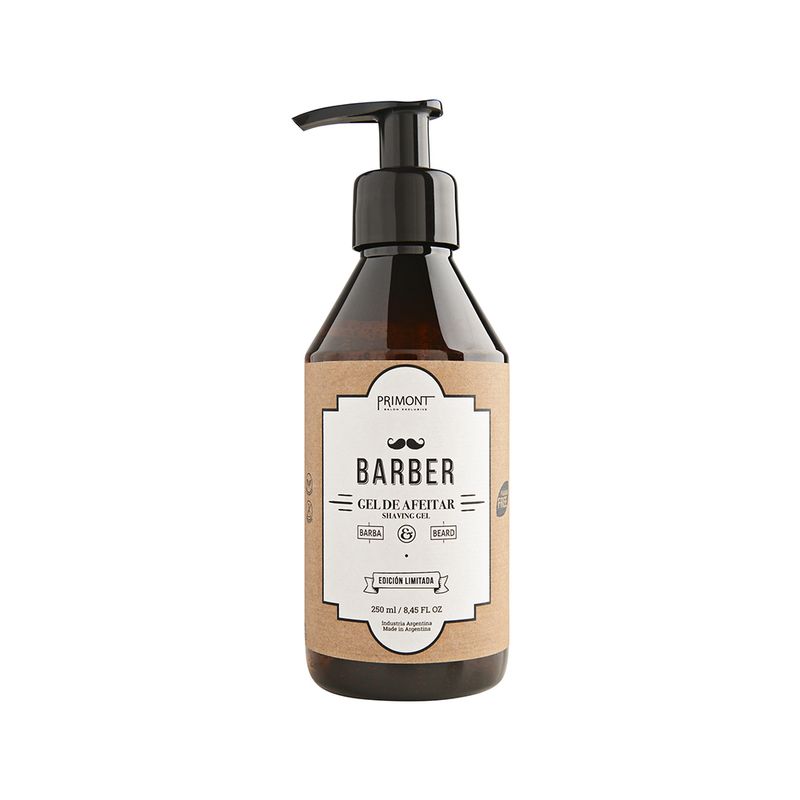 Kit Shampoo x250ml + Acondicionador Barba x50ml + Gel Para Afeitar x250ml Barber Primont