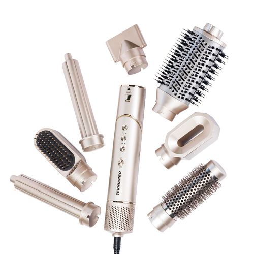 Cepillo Secador Alisador Iónico Con Función Anti-Frizz  8 en 1 Air Styler TeknikPro