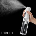 SPRAY BOTTLE BEVELED WHITE/CLEAR LEVEL 3