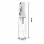 SPRAY BOTTLE BEVELED WHITE/CLEAR LEVEL 3