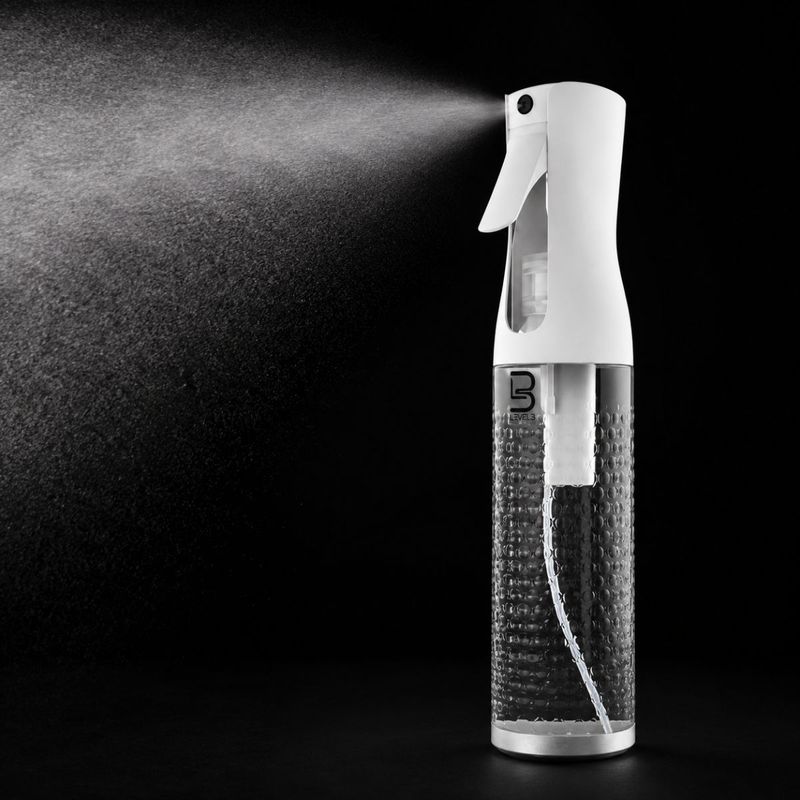 SPRAY BOTTLE BEVELED WHITE/CLEAR LEVEL 3