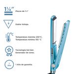 PLANCHA DIG/WET 4091 doble voltaje BABYLISS