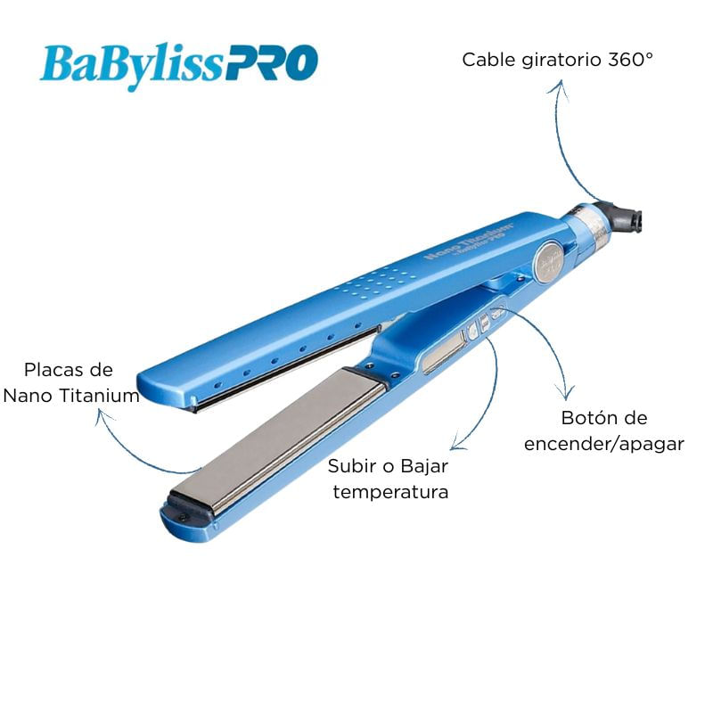 PLANCHA DIG/WET 4091 doble voltaje BABYLISS