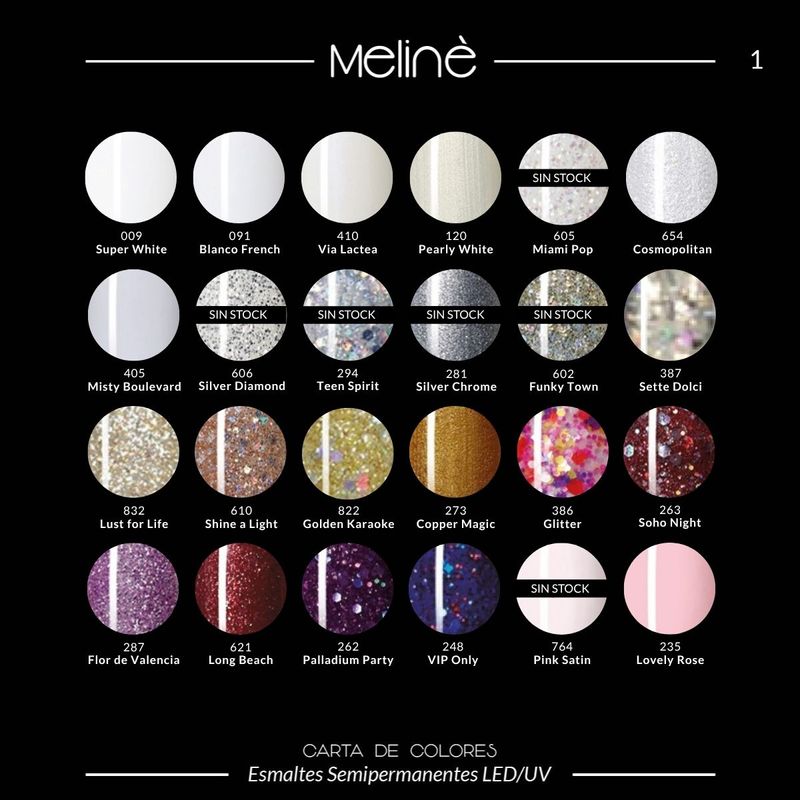 12 Esmaltes Semipermanentes Meline