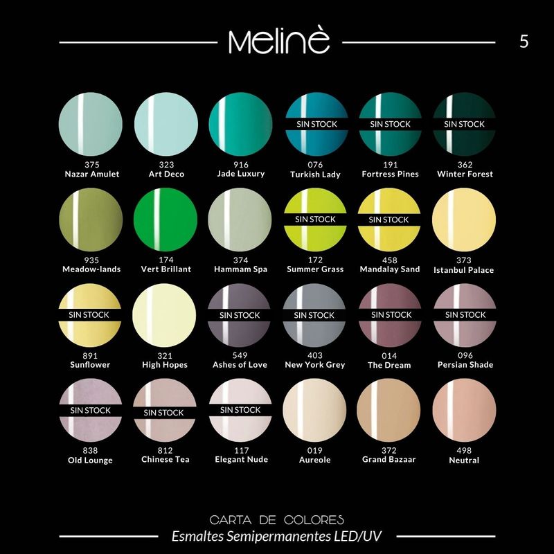 12 Esmaltes Semipermanentes Meline