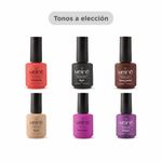 Torno Supreme Drill + 6 Esmaltes semipermanentes Meliné + Repujador de cutículas doble E-K