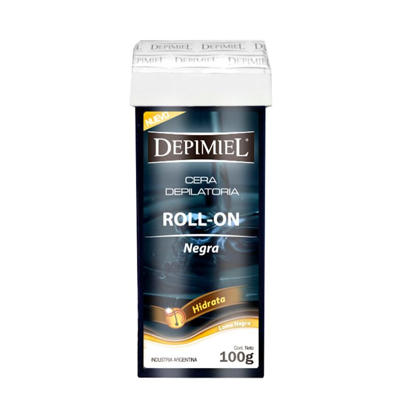 12 Ceras Depilatorias Roll-On Negra x100 g Depimiel