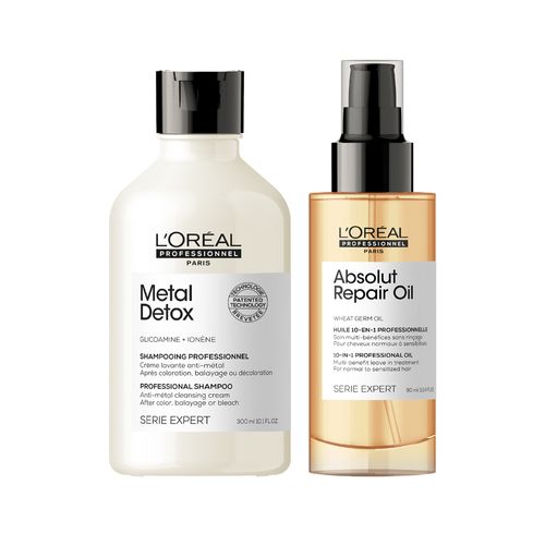 Kit Shampoo Metal Detox + Spray Absolut Repair L'Oréal Professionnel